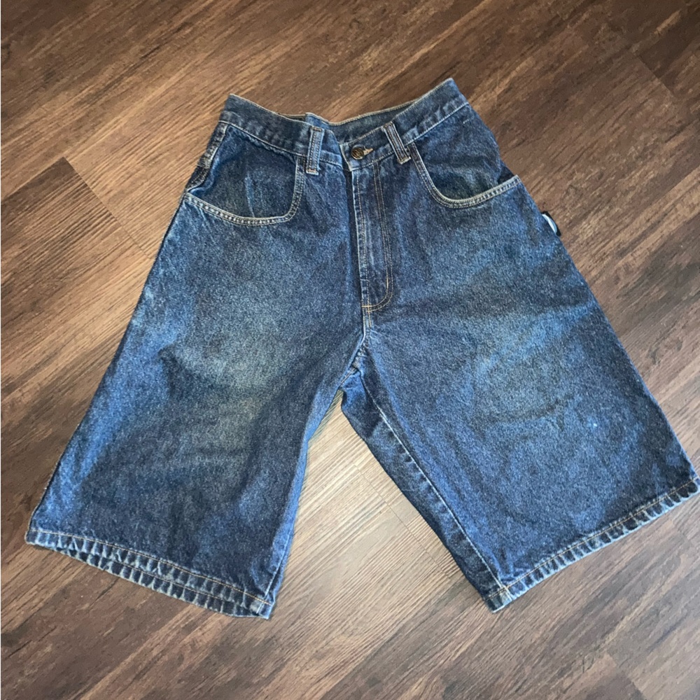 Interstate Mens dark wash y2k denim shorts Blue Shorts size 28